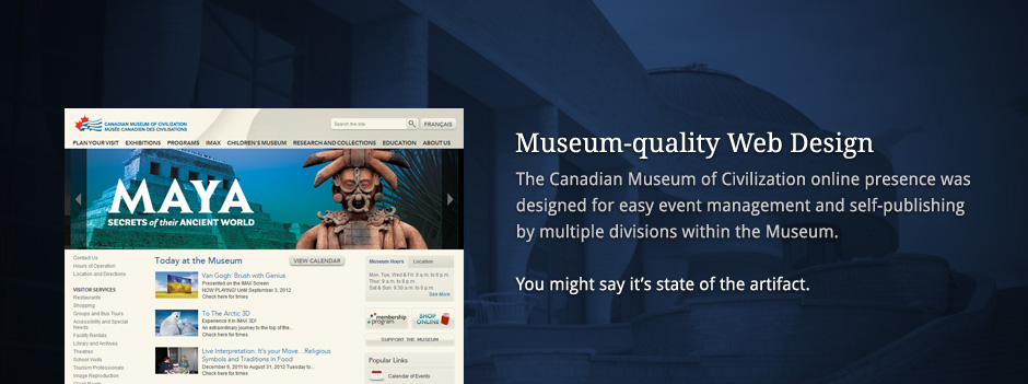 Museum-quality Web Design
